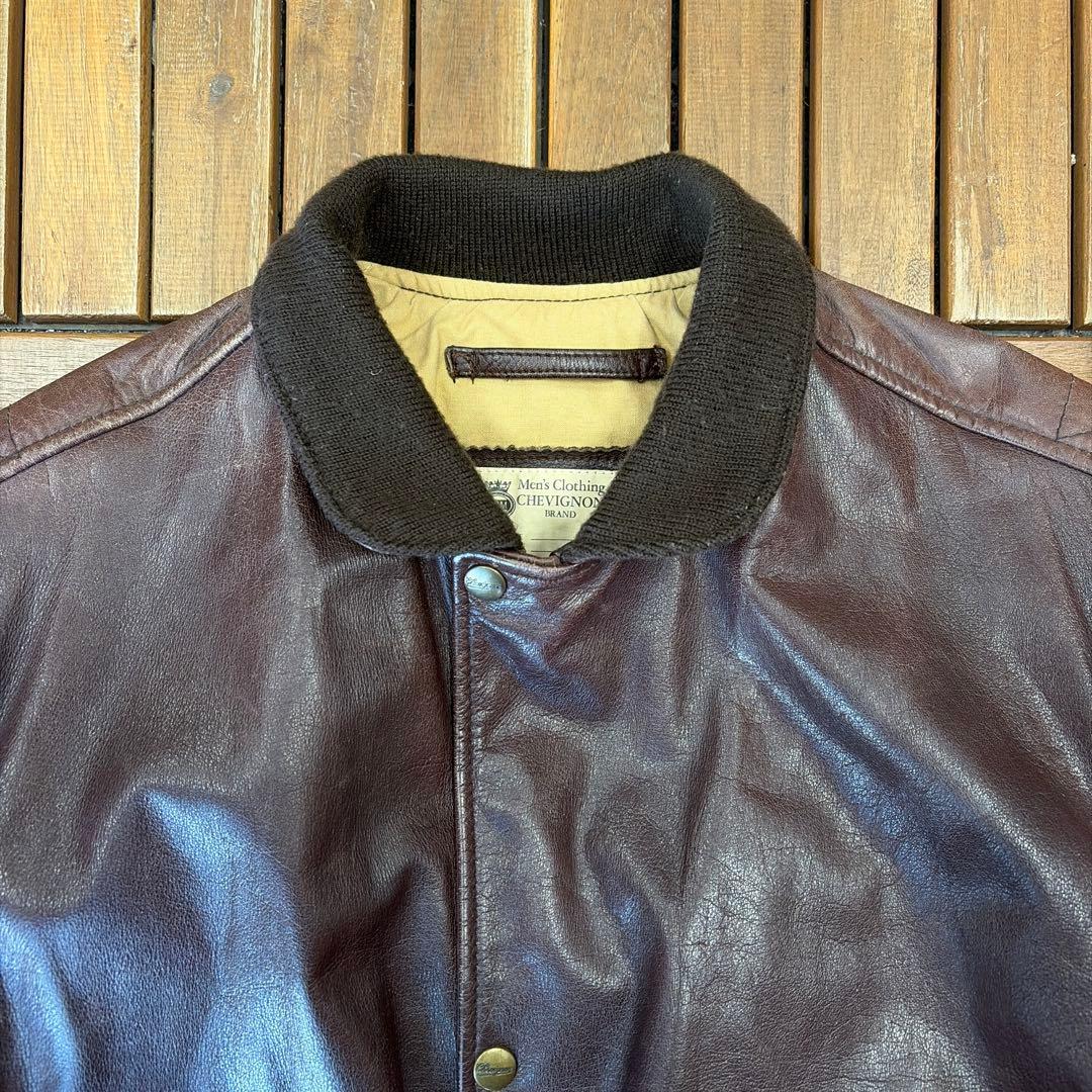 80s CHEVIGNON シェビニオン A-2 フライトジャケット
