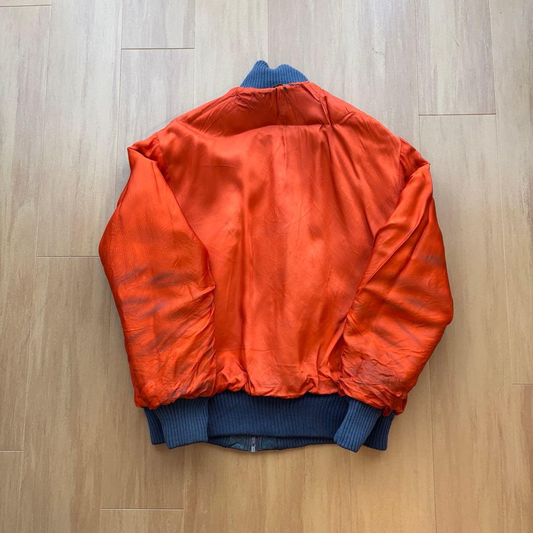 P*a様 【希少】ドイツ軍 レザーフライトジャケット 実物 AEROジッパー リ