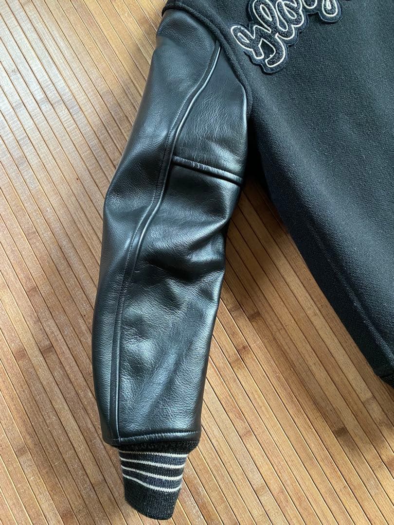 COOTIE スタジャン クーティー【Black×Black】袖レザー