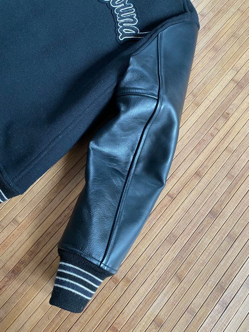 COOTIE スタジャン クーティー【Black×Black】袖レザー