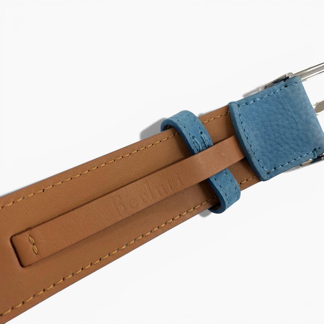 Berluti ベルルッティレザーベルト 水色系