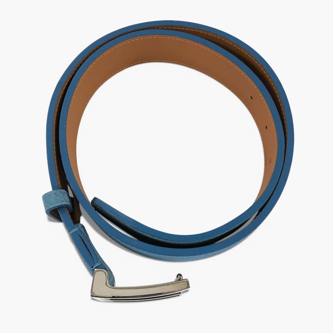 Berluti ベルルッティレザーベルト 水色系