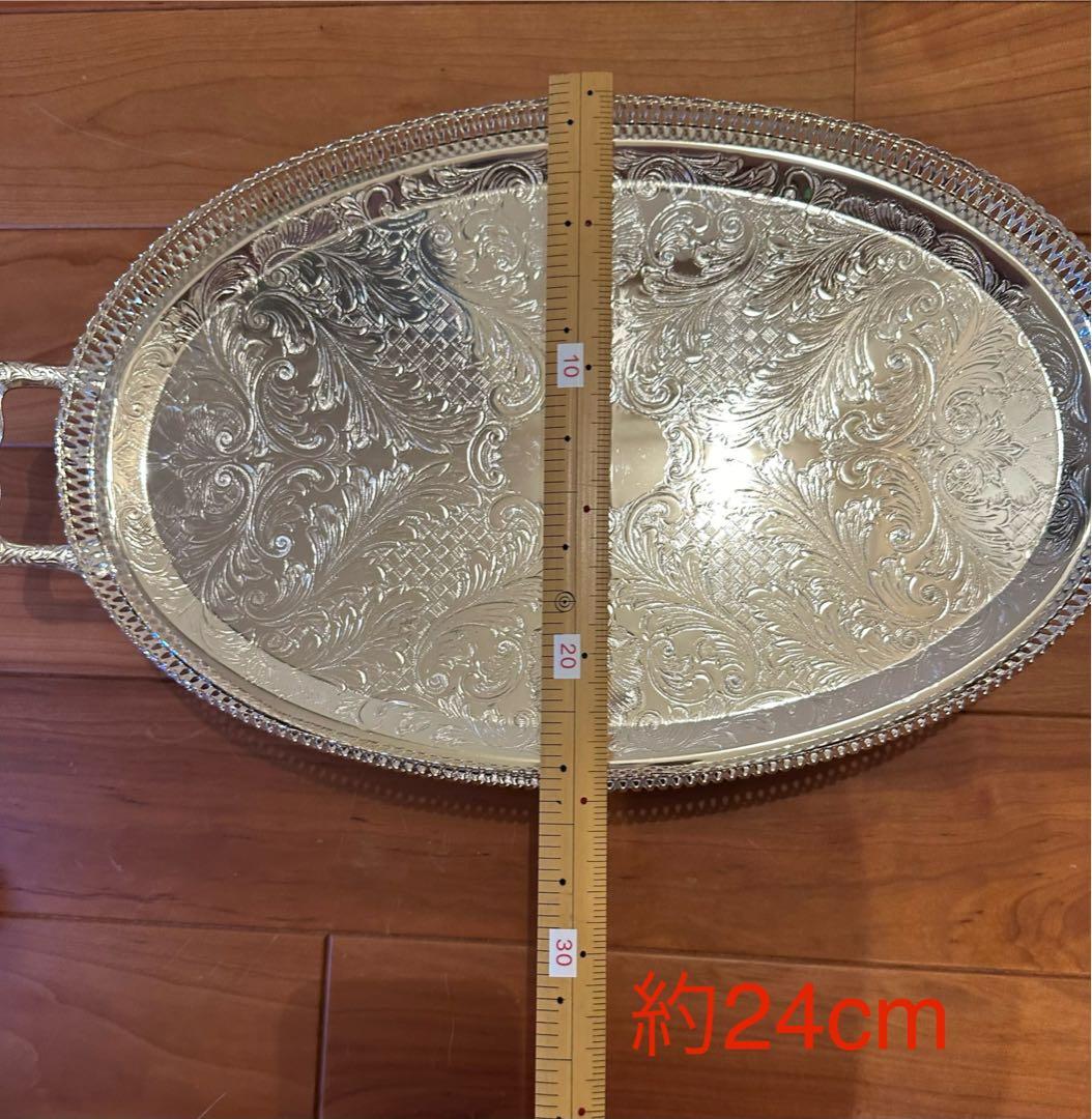 アンティーク 銀メッキ お皿 お盆 イギリス イングランド シルバー 銀色