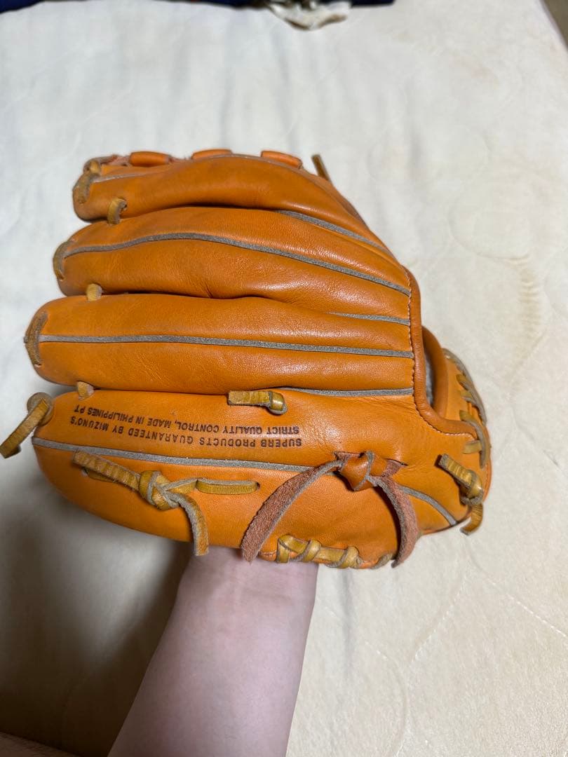 Global Elite オレンジ レザーグローブ 右投げ用