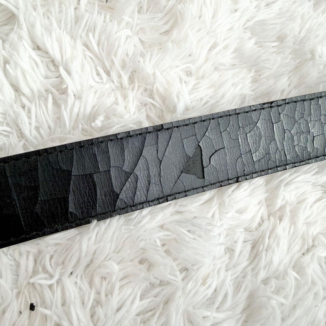 ジャンニヴェルサーチ 3連 メデューサ ベルト ブラック