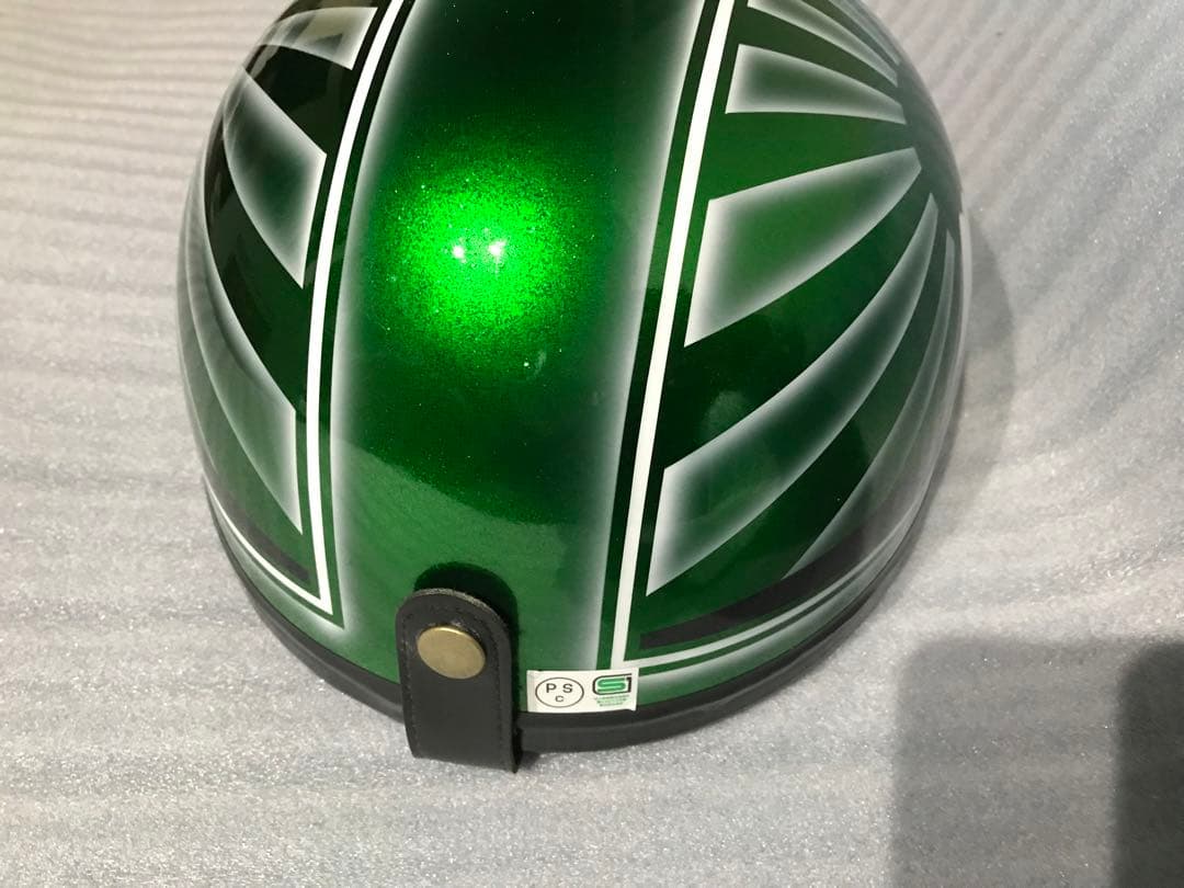 緑 富士日章 コルク半 ヘルメット 旧車會 暴走族 CBX400F アルフィン