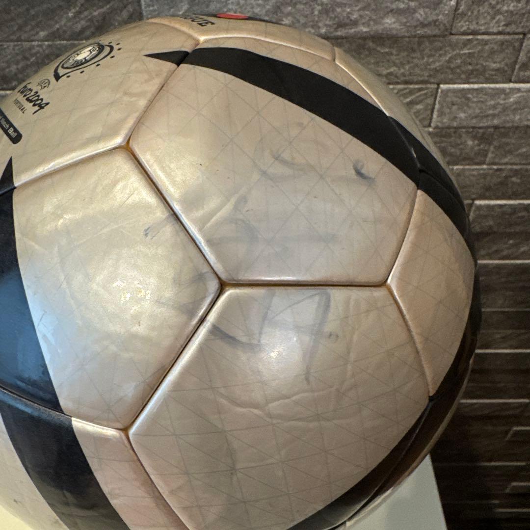 adidas Euro 2004 サッカーボール ロテイロ　サイン入り