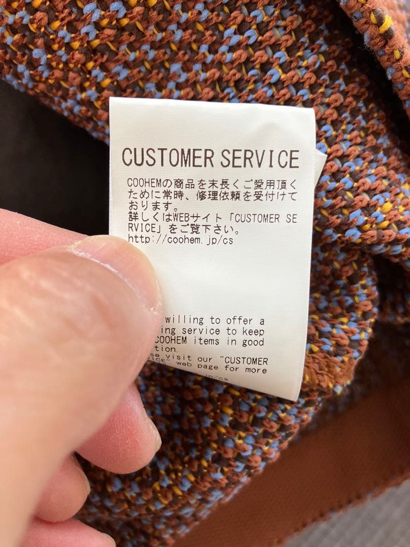 COOHEM ツイードコート　④