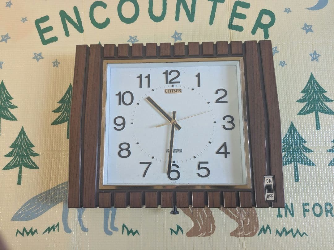 昭和レトロ CITIZEN 電子ファーストメカ 壁掛け時計 - メルカリ