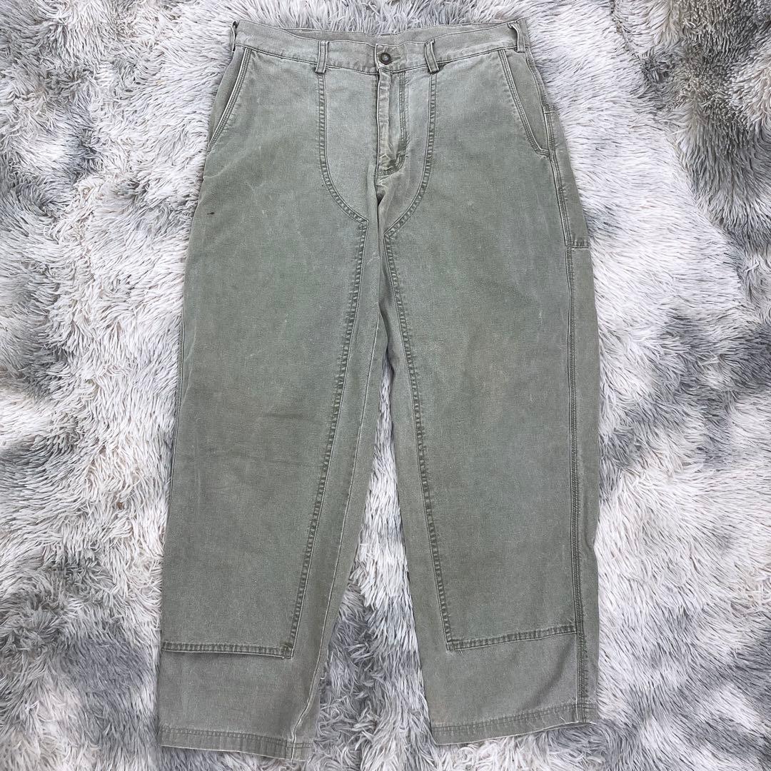 90's Patagonia スタンドアップパンツ ダブルニー フェードグレー 90s