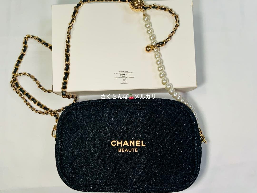 M*.様 CHANEL ノベルティ　ラメポーチ　ショルダーバッグ(新品未使用)