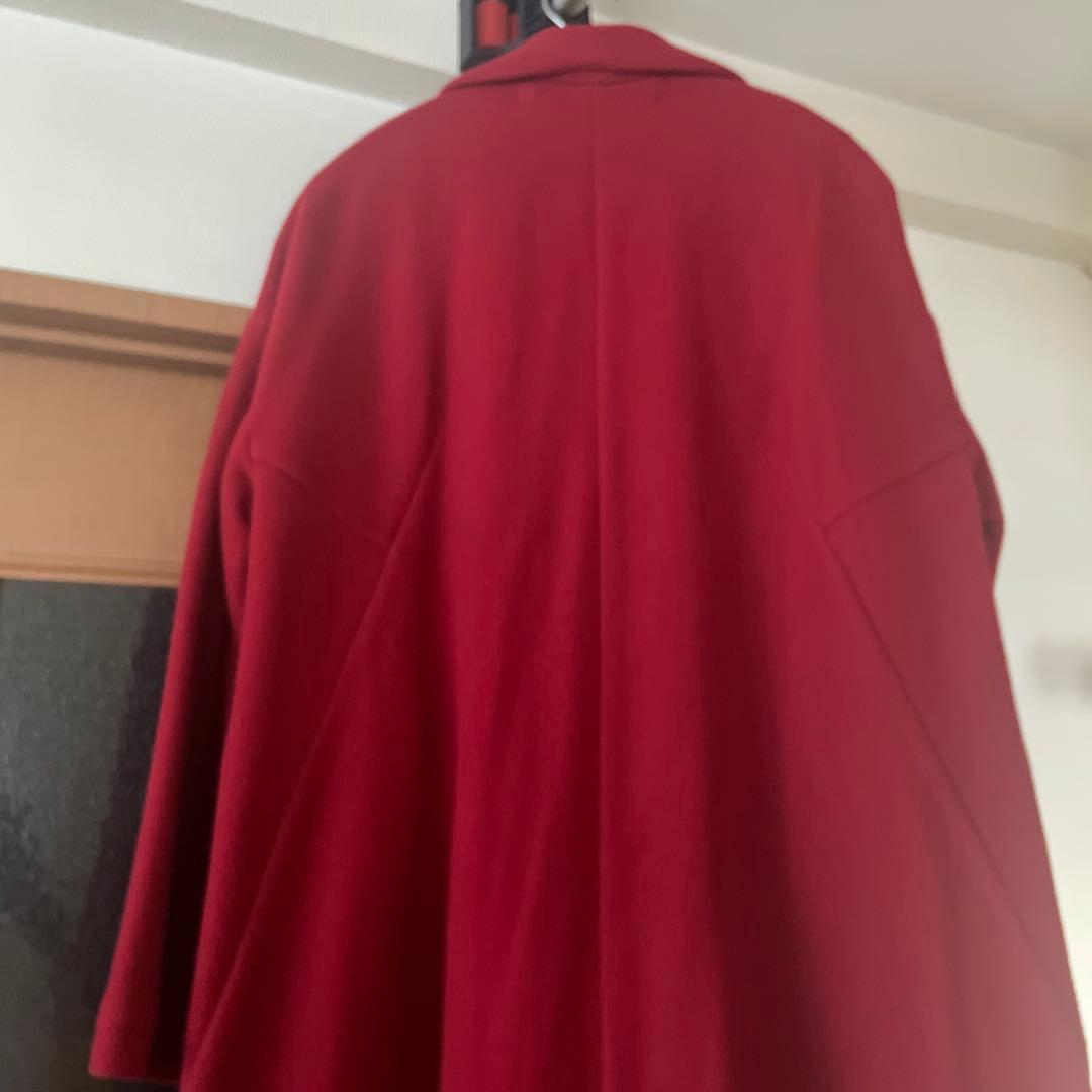 定価8万TICCAティッカ真っ赤ウールガウンチェスターコート - メルカリ
