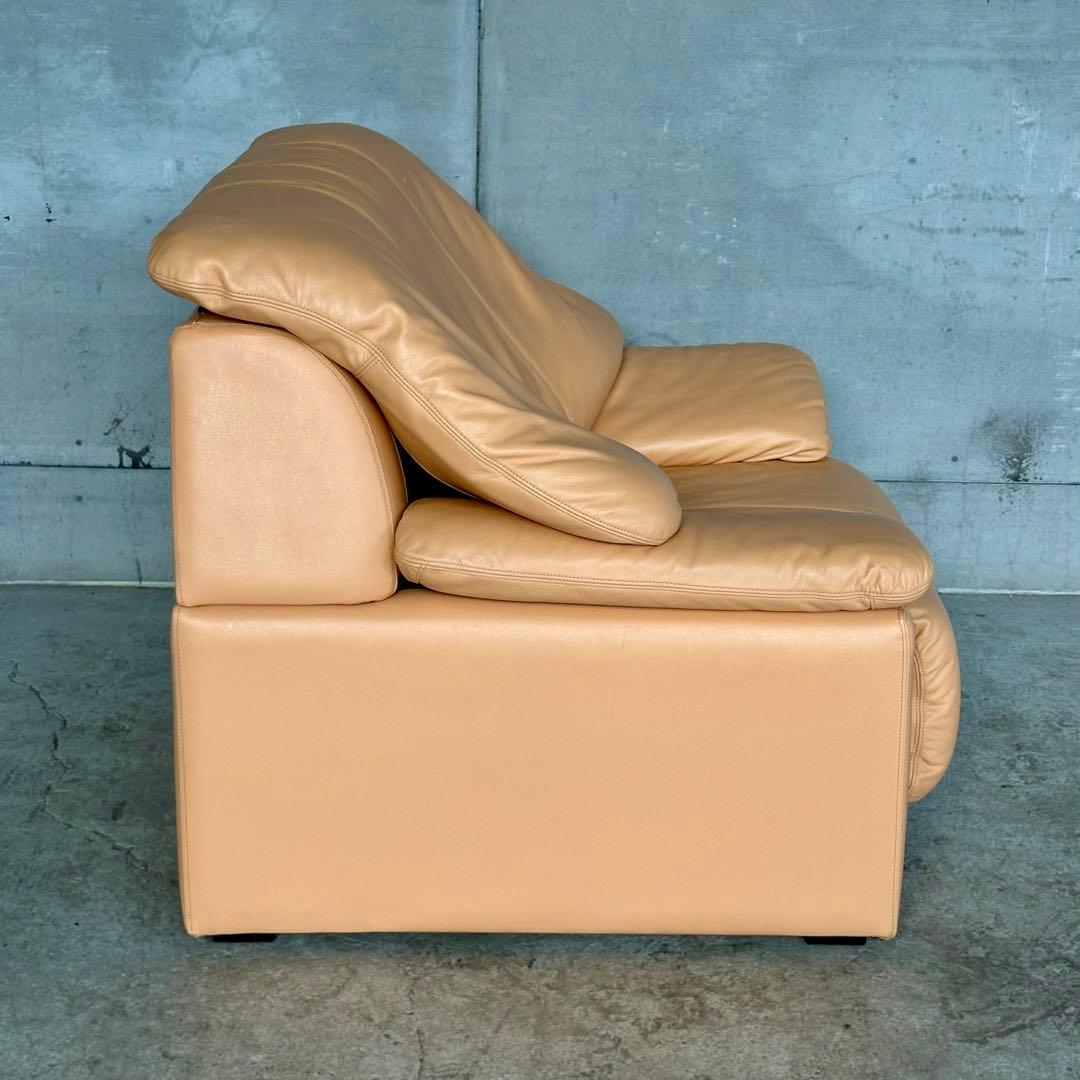 マルニ木工 maruni レザーソファ ✦ベージュ 本革 大型リラックスチェア