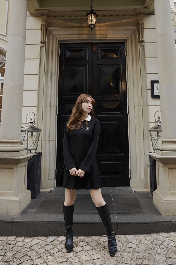 Her lip to Polo Pleated Mini Dress み*う様 Her lip to／Polo Pleated