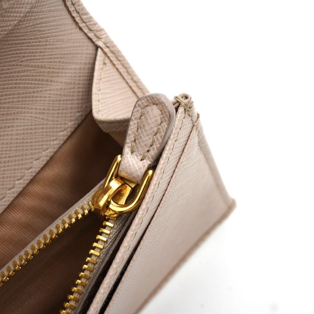 ✨新品未使用・箱付✨　PRADA 長財布　サフィアーノレザー　バイカラー　ピンク