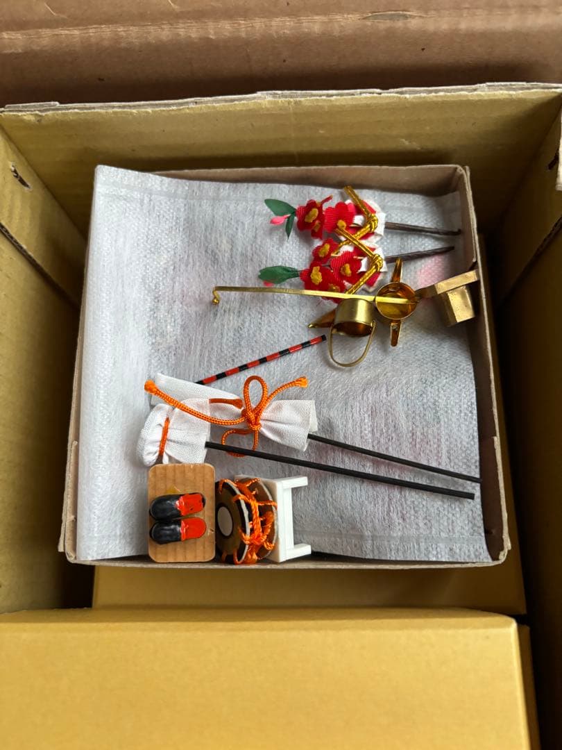 摩多呂雛人形 ガラスケース付き電気、オルゴール付き - メルカリ