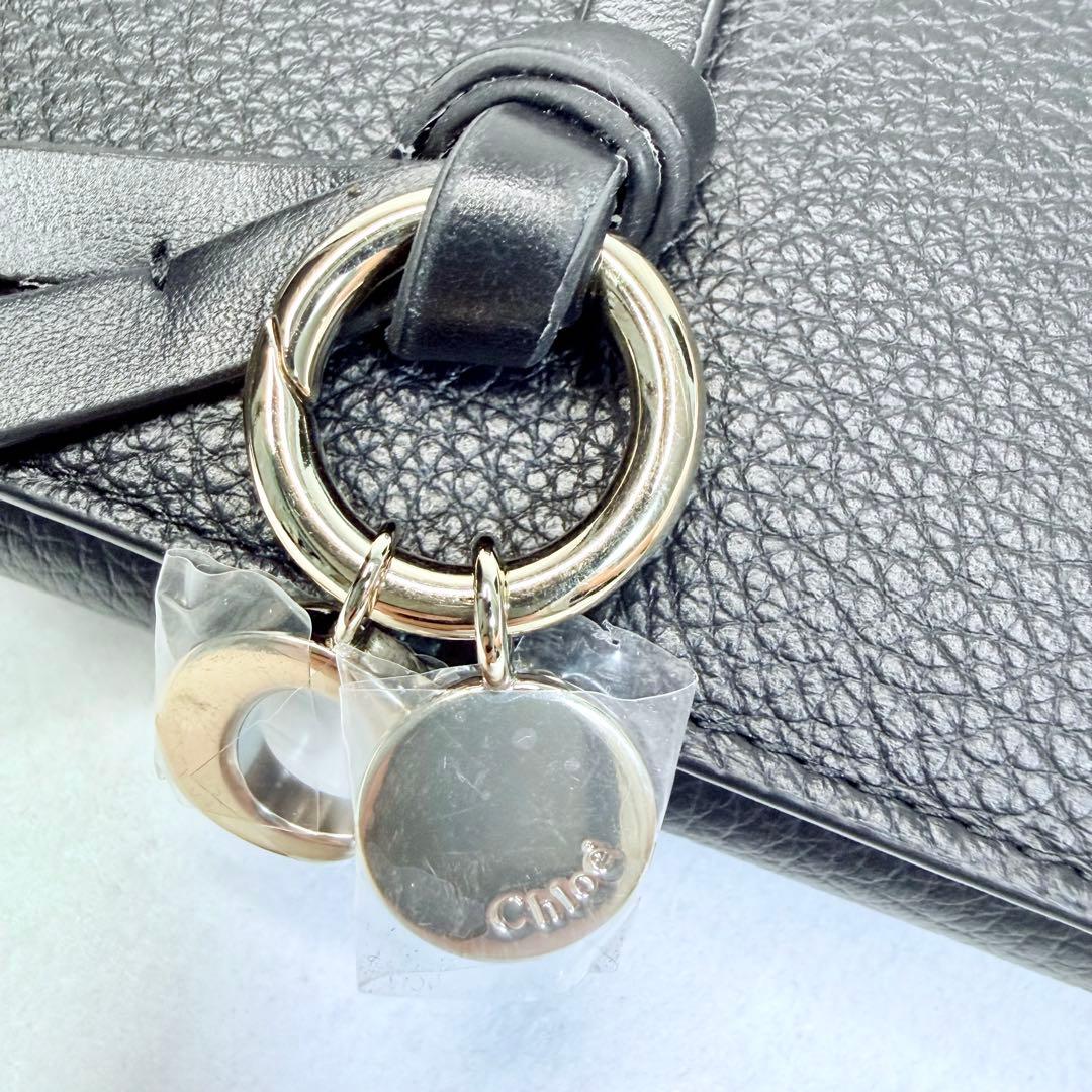 【新品】Chloe クロエ 長財布 アルファベット　ブラック