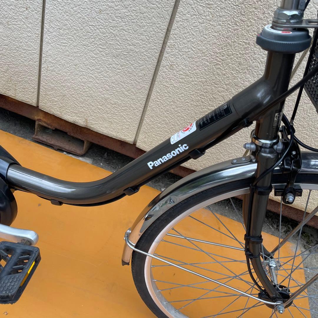 電動アシスト自転車 24インチ 黒 バスケット付き