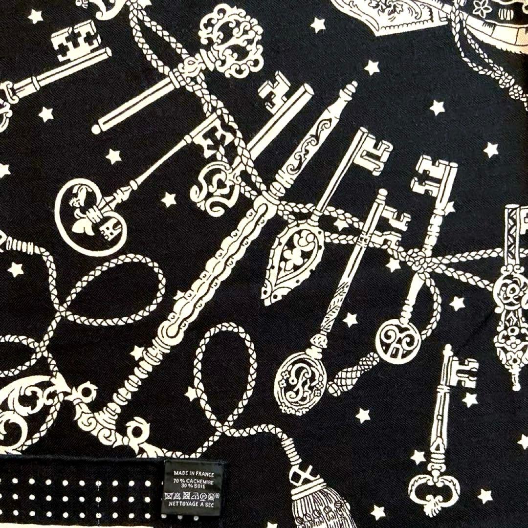 極希少 美品 エルメス カシシル カレジェアン 140 レクレ・バンダナ 鍵