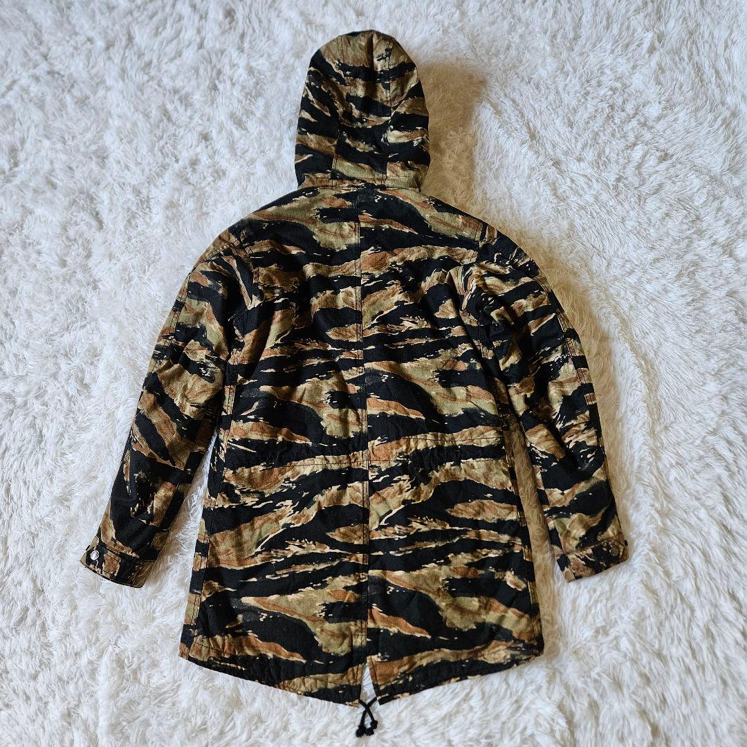 【Schott】美品 ショット フード付きモッズコート カモ柄 Mサイズ