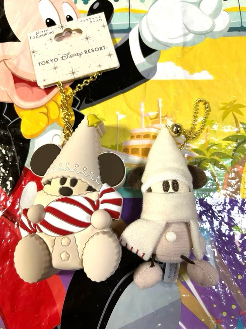ディズニークリスマス リルリンリン バッグチャーム ぬいぐるみ