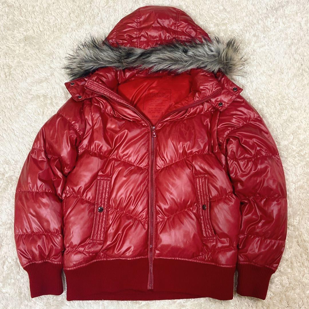 OLD UNIQLO オールドユニクロ ダウン 平成ギャル お兄系 レッド L