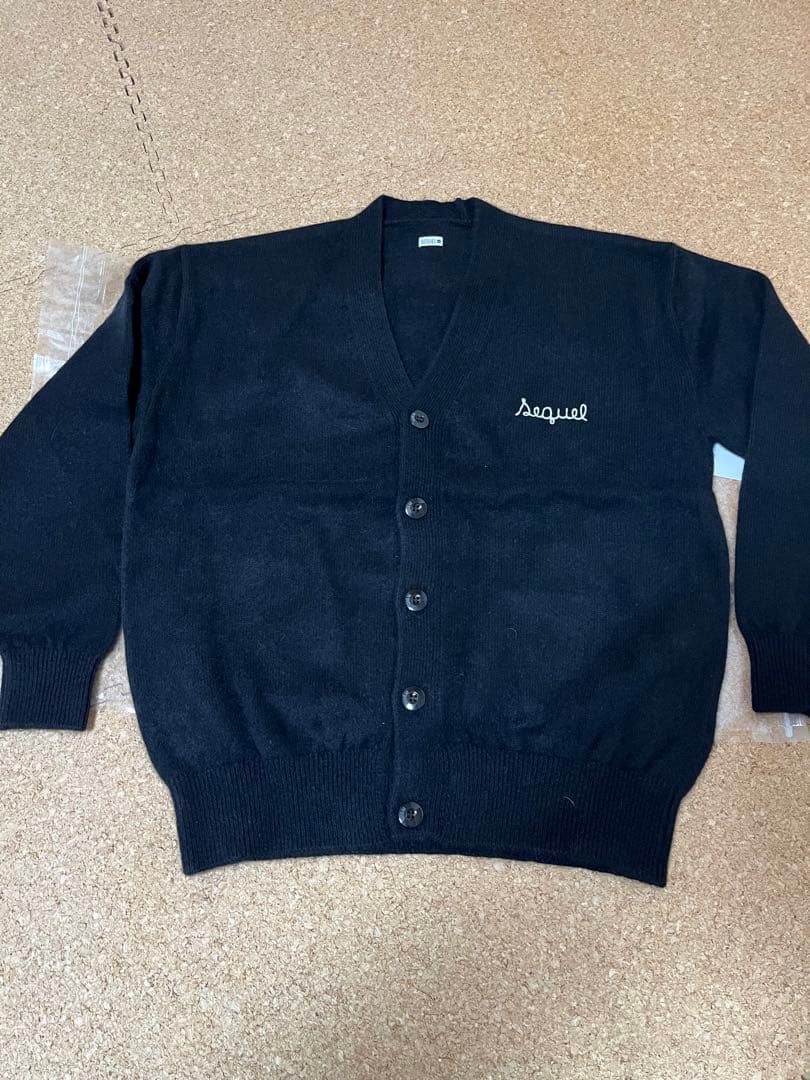 シークエル24aw ニット カーディガン sequel 新品 ブラック Sサイズ