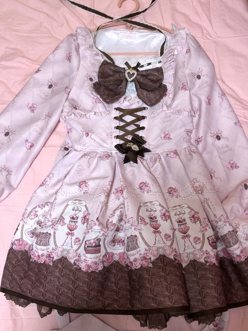 LIZLISA Melty Chocolate ワンピース ピンク リズリサ