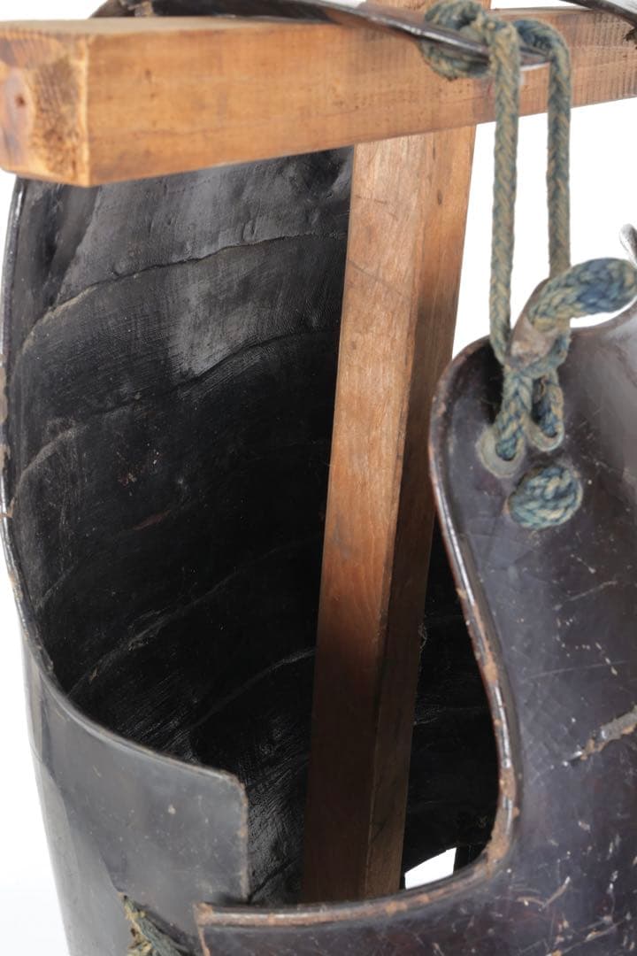 【江戸期】黒漆塗 二枚胴 胴丸 草摺付 時代甲冑 鎧 武具 鎧兜 古美術 骨董品