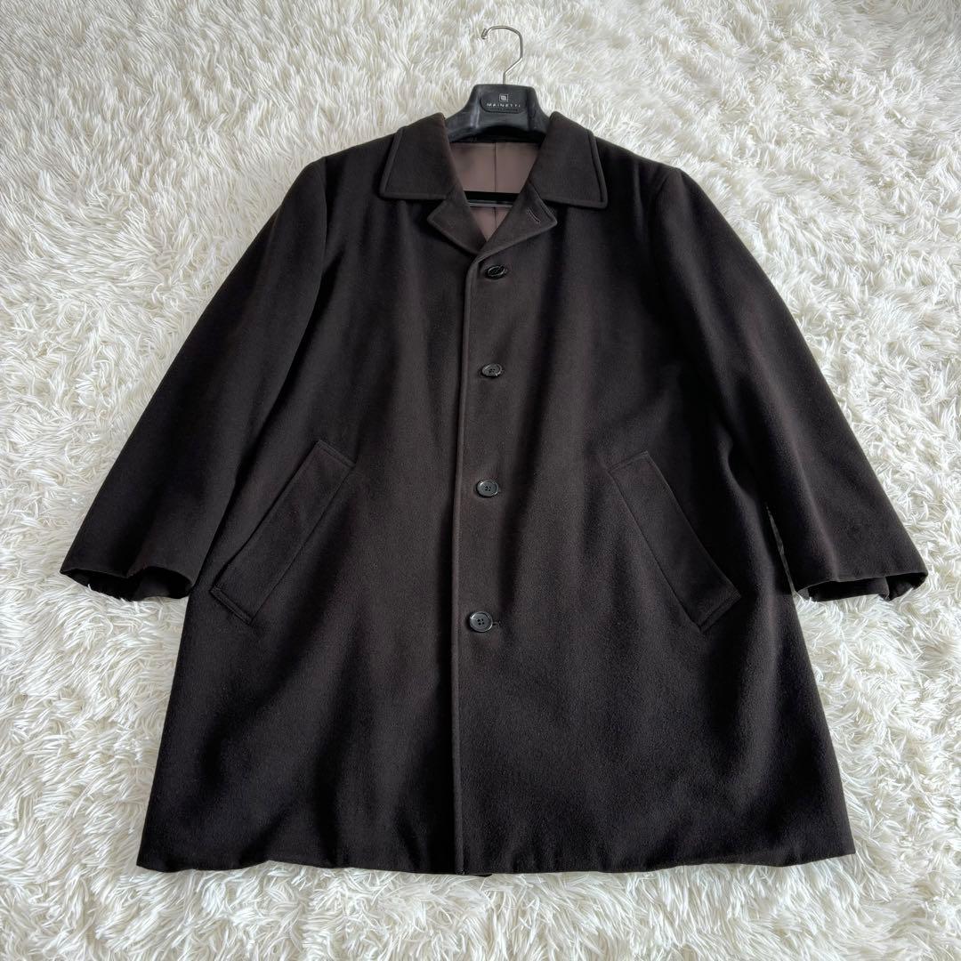 イッセイミヤケ im product カシミヤ混 チェスターコート ブラウン