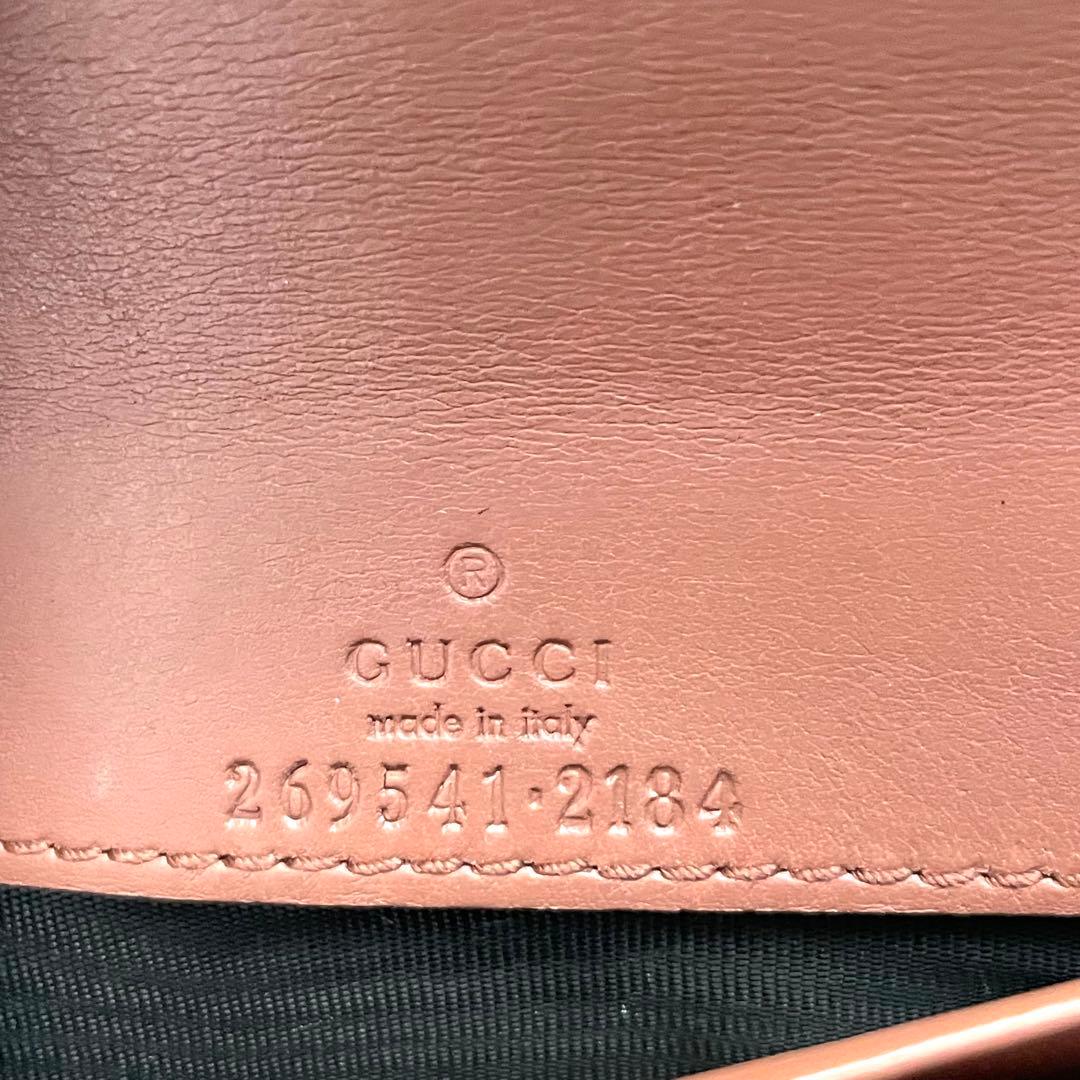GUCCI グッチ マイクロシマ GGメタルロゴプレート 長財布 0120-②