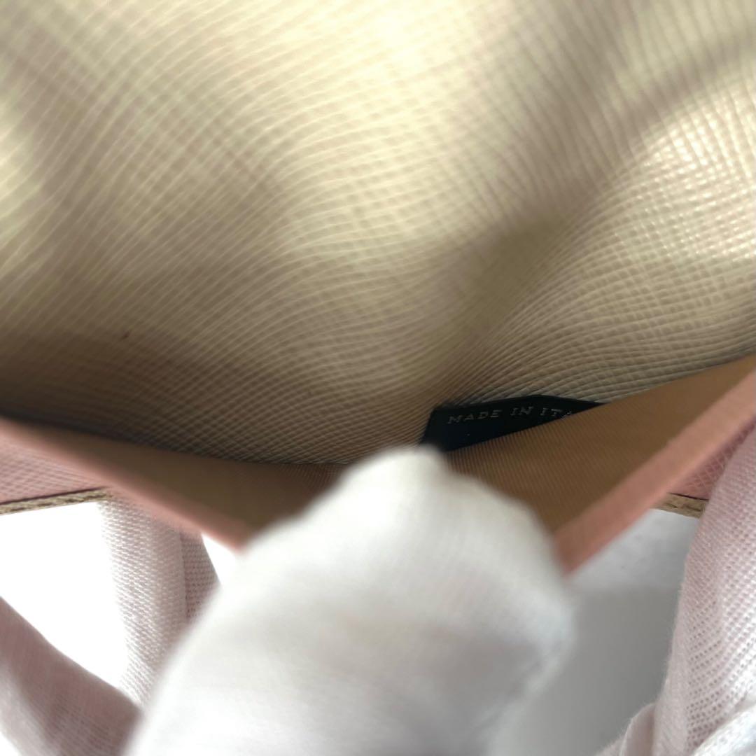 PRADA プラダ　6連キーケース　鍵　バイカラー　サフィアーノレザー