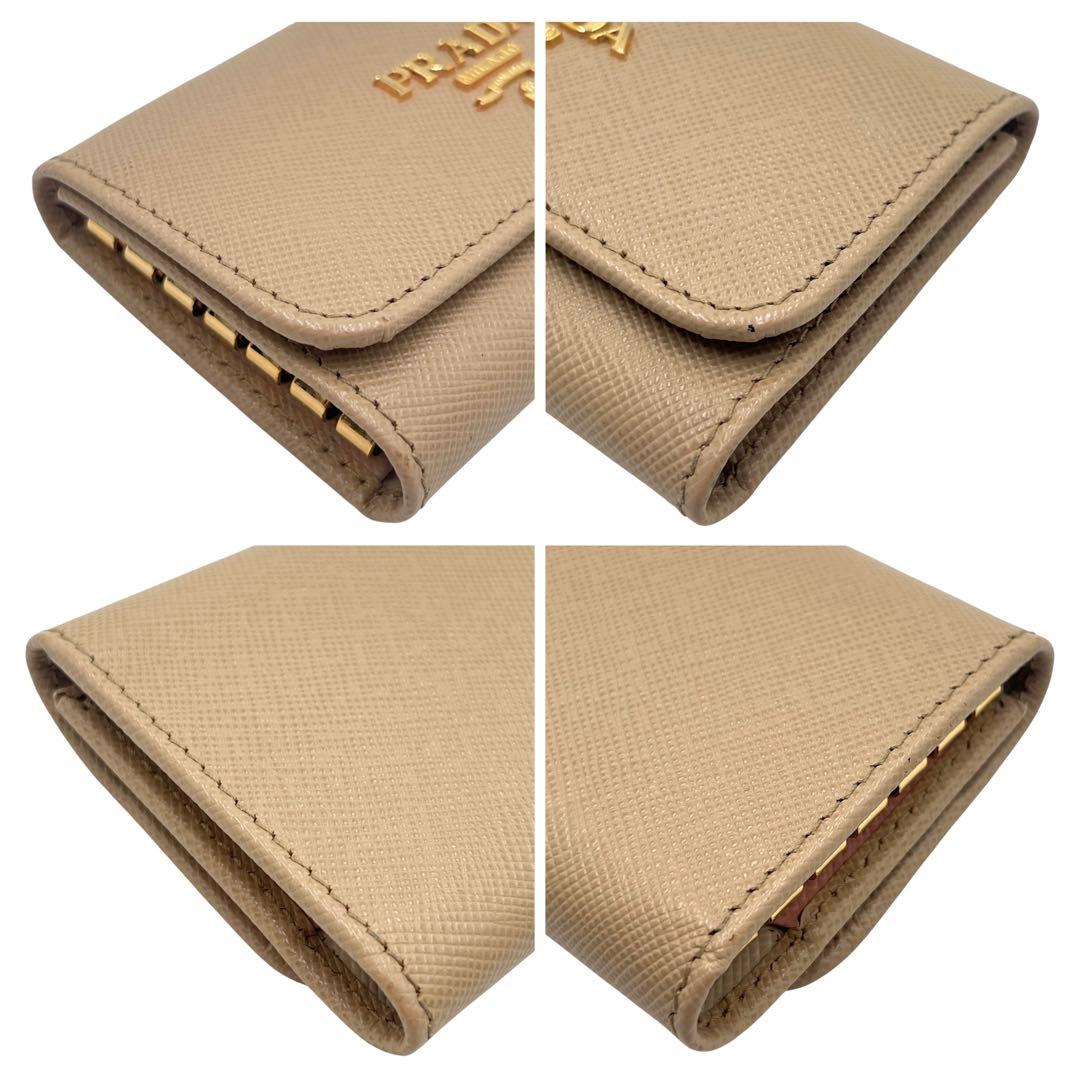 PRADA プラダ　6連キーケース　鍵　バイカラー　サフィアーノレザー