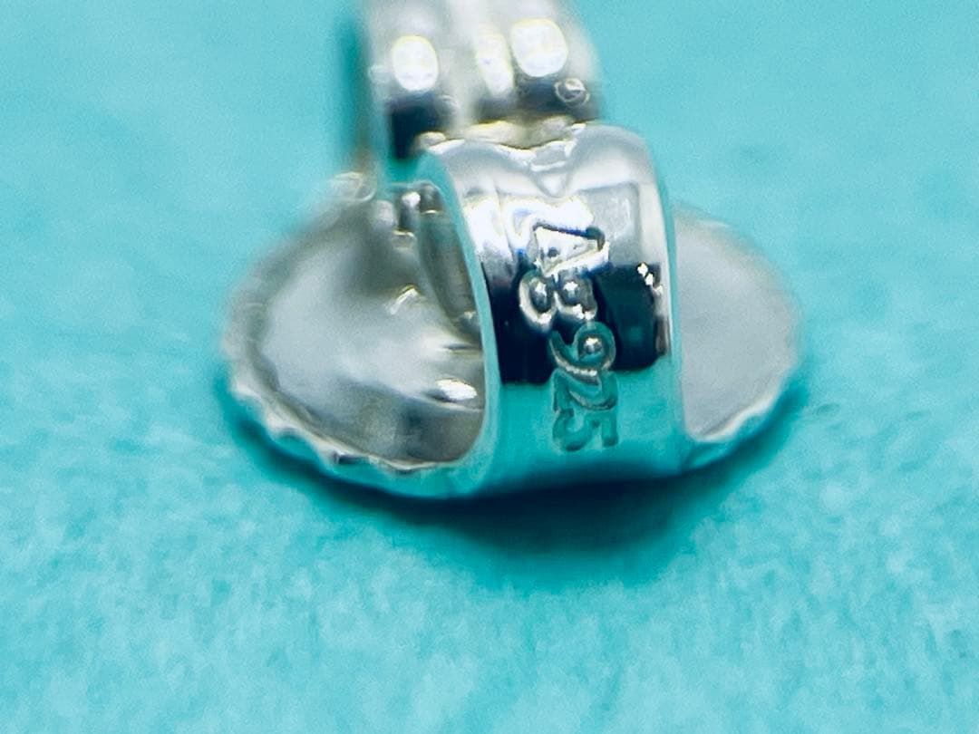 h591 超美品 ティファニー 1837 ラージ フープ ピアス 925 片側