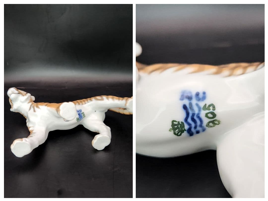 ロイヤルコペンハーゲン【美品】フィギュリン《虎》No.805 置物