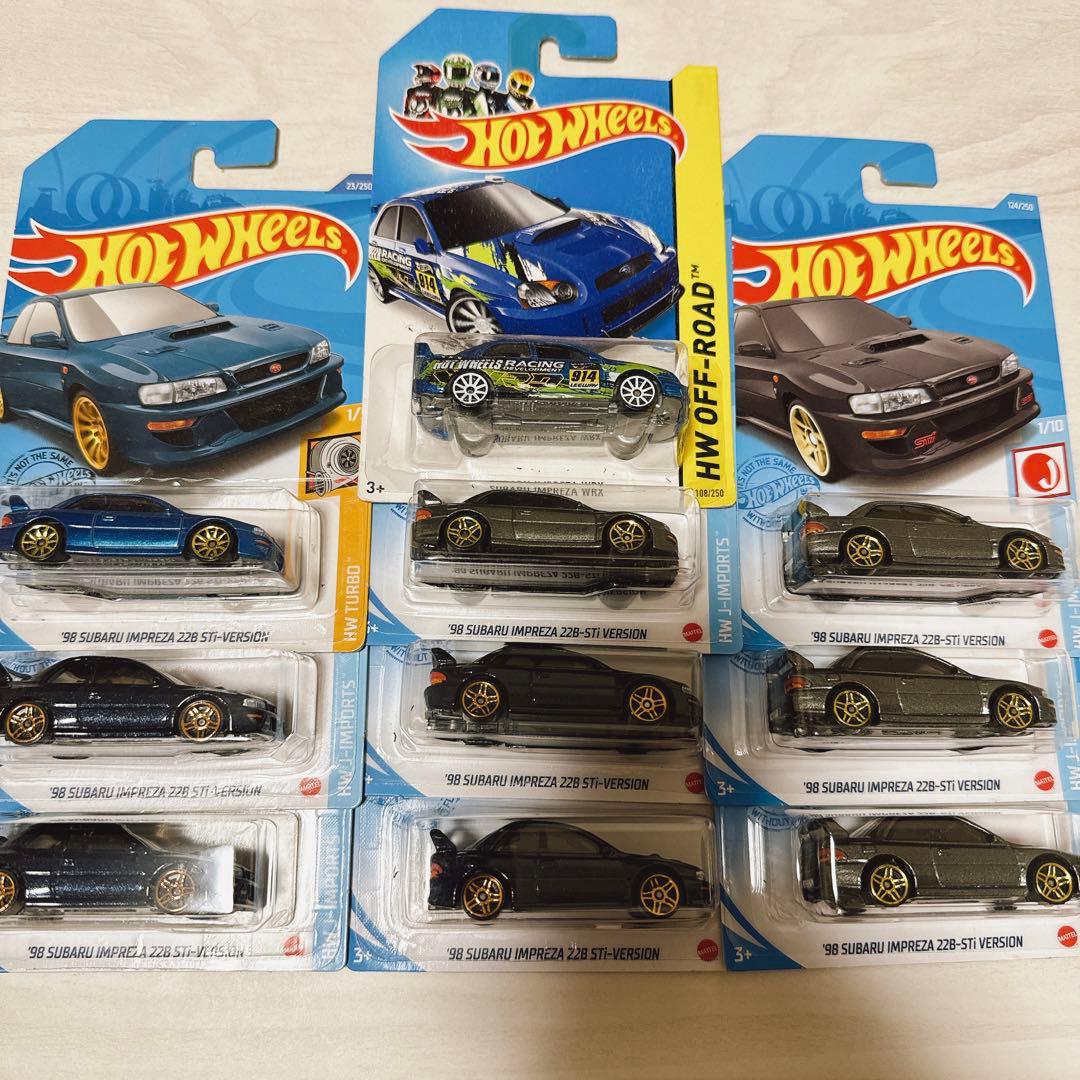 ホットウィール スバル インプレッサ WRX STI 22B GC8 GDB - メルカリ
