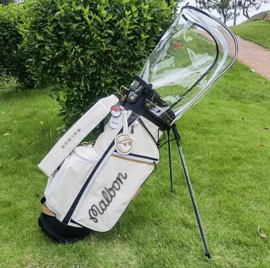 漁師キャディバッグ 帽子袋 ボーケイ キャディバッグ PUレザー スポーツ