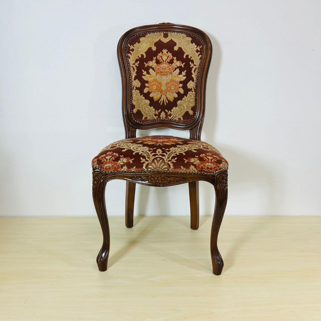 イタリア製 ダイニングチェアー 猫足 猫脚 椅子 イタリア家具 インテリア ②