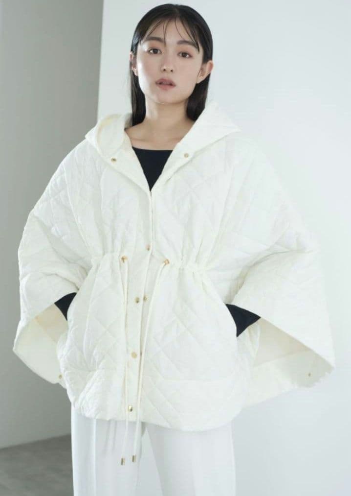 メゾンドドルチェ☆フード付きキルティングポンチョ☆ドルチェ