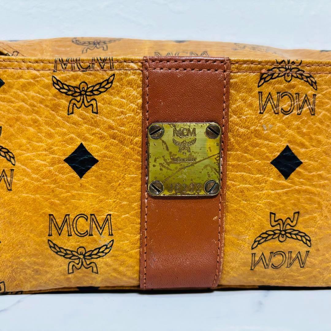 希少 大人気 MCM ヴィセトス レザー ウエストポーチ ボディバッグ ロゴ