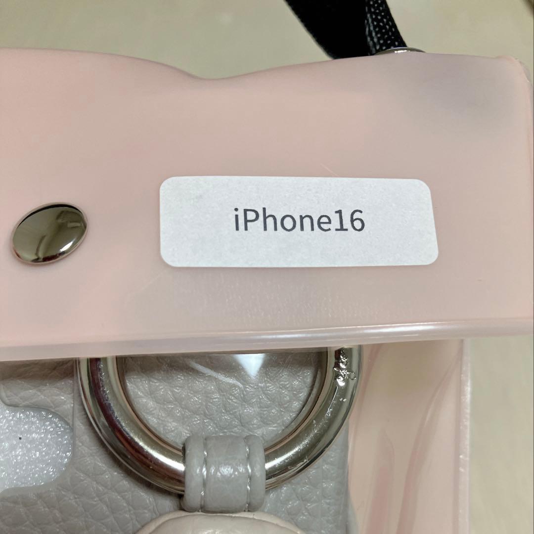 ajew エジュー iPhone16 紐付き グレー × ベージュ 限定カラー