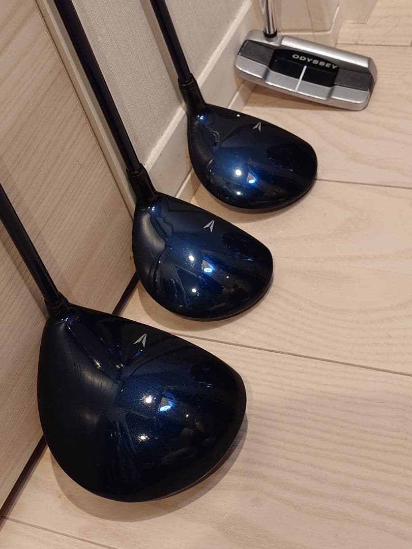 ダンロップ ハイブリッド メンズゴルフクラブセット 美品のキャディバック付