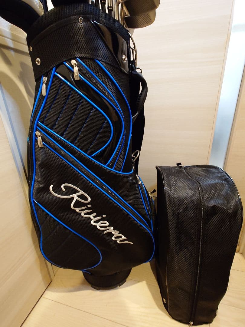 ダンロップ ハイブリッド メンズゴルフクラブセット 美品のキャディバック付