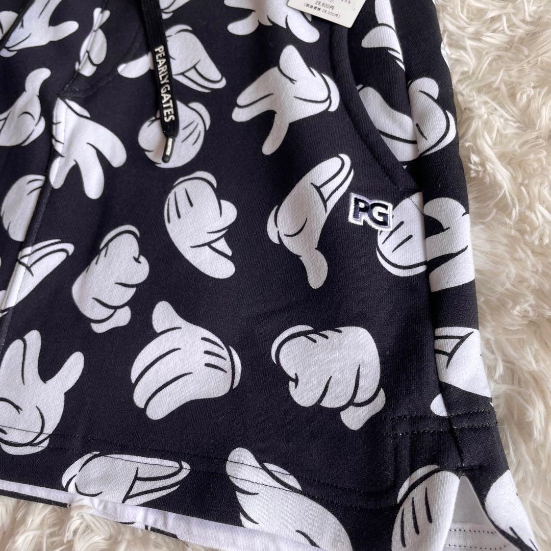 未使用 パーリーゲイツ スウェットスカート ミッキーマウス ネイビー