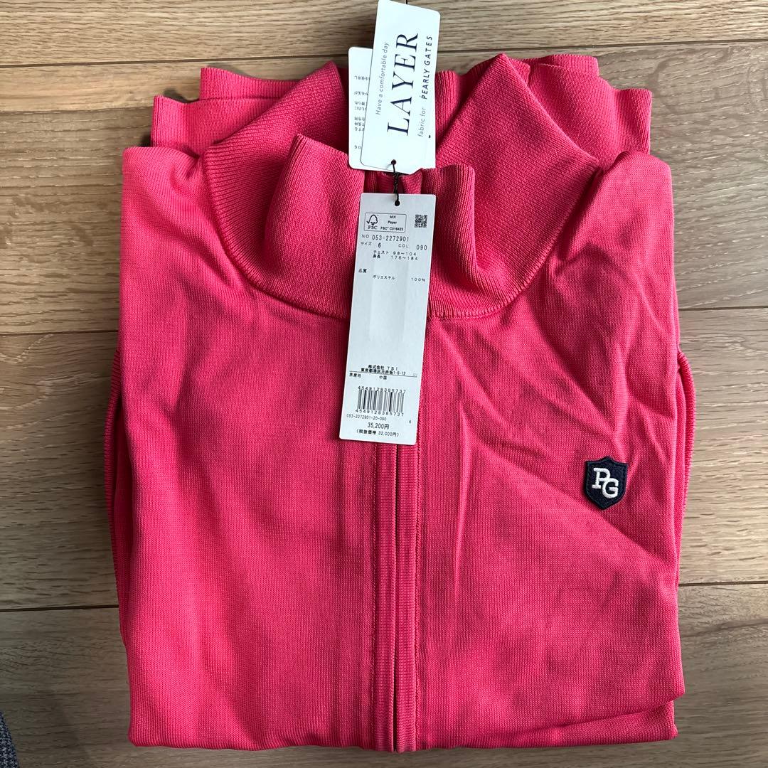 新品 未使用】PEARLY GATES LAYER ピンク シャツ サイズ6 - メンズ