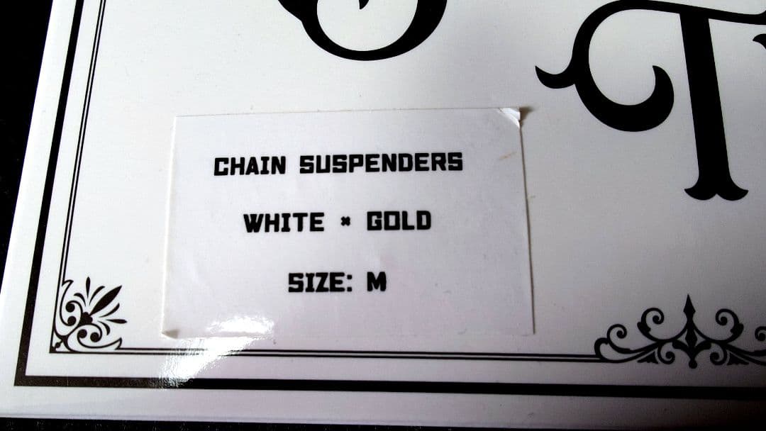 BECOME TREE ホワイト チェーンサスペンダー TAKUYA∞さん着用