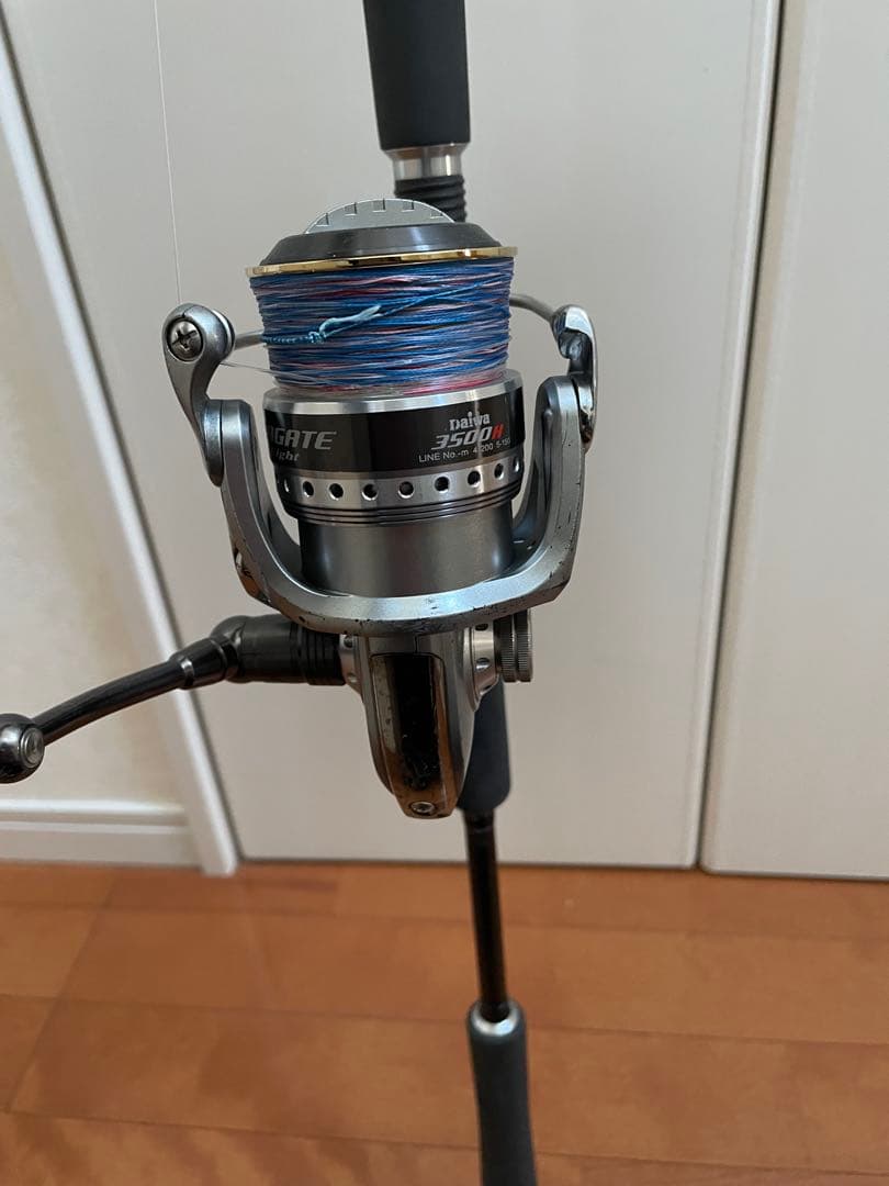 【引取限定】RYOGA ジギングロッド付き、スピニングセット、小物多数