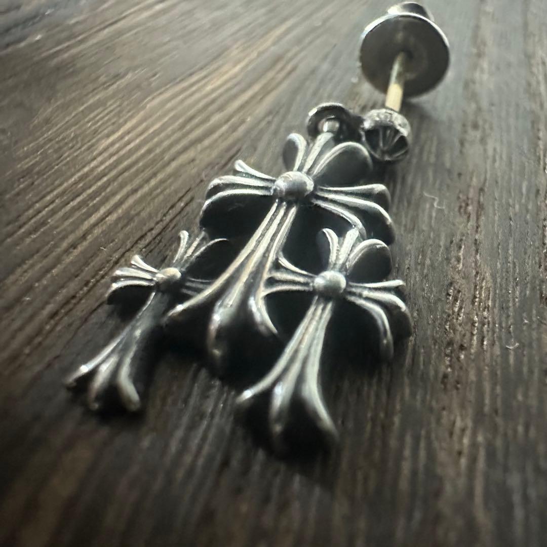 ■ Chrome Hearts 3CHクロス ドロップ ピアス ■ レアアイテム