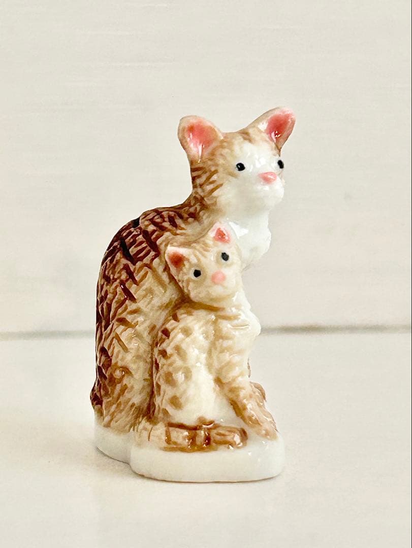 【希少】アトラス　猫のフェーブセット　ネコ　フェーヴ　フランス製陶器