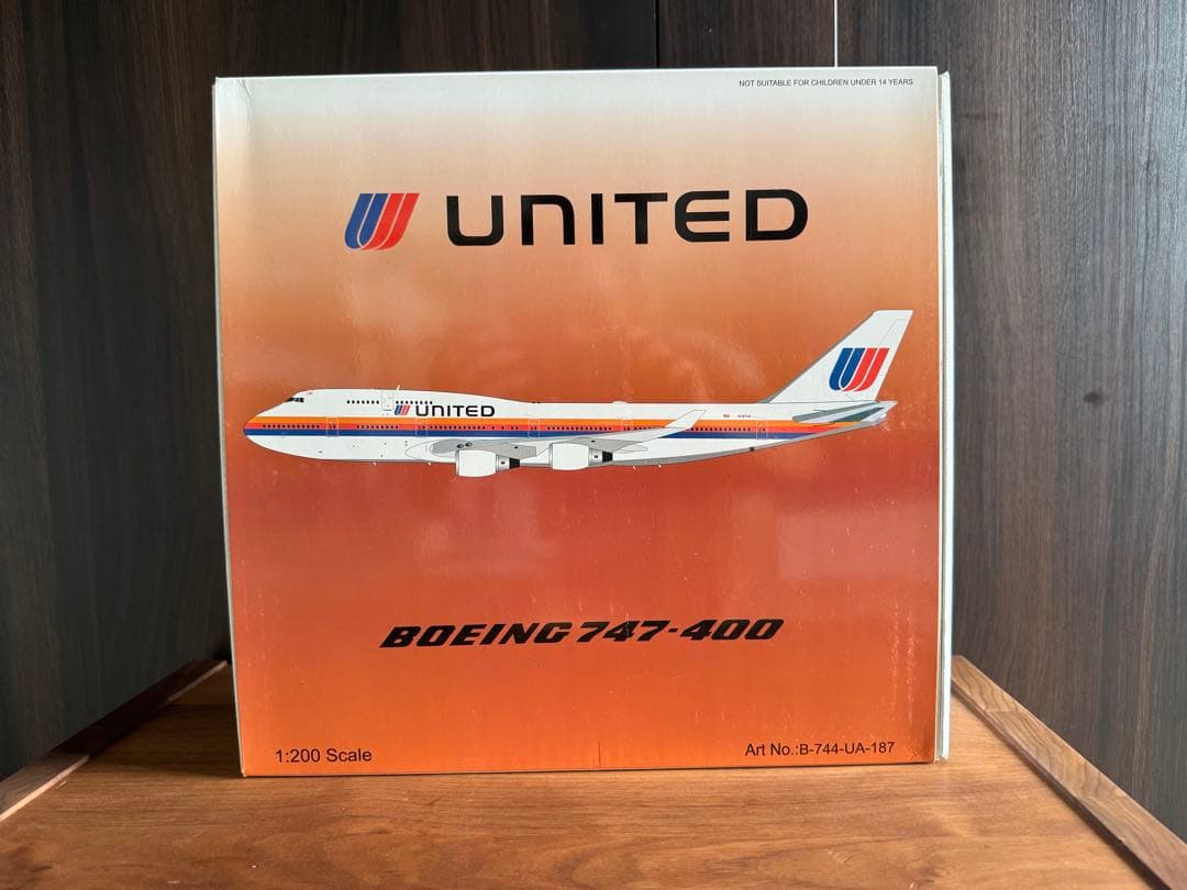 【お値下げ！】ユナイテッド航空 ボーイング747-400 N187UA